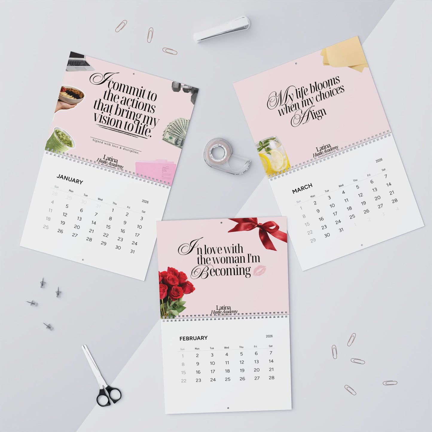 A year of Aligned Action Wall Calendar (2026)