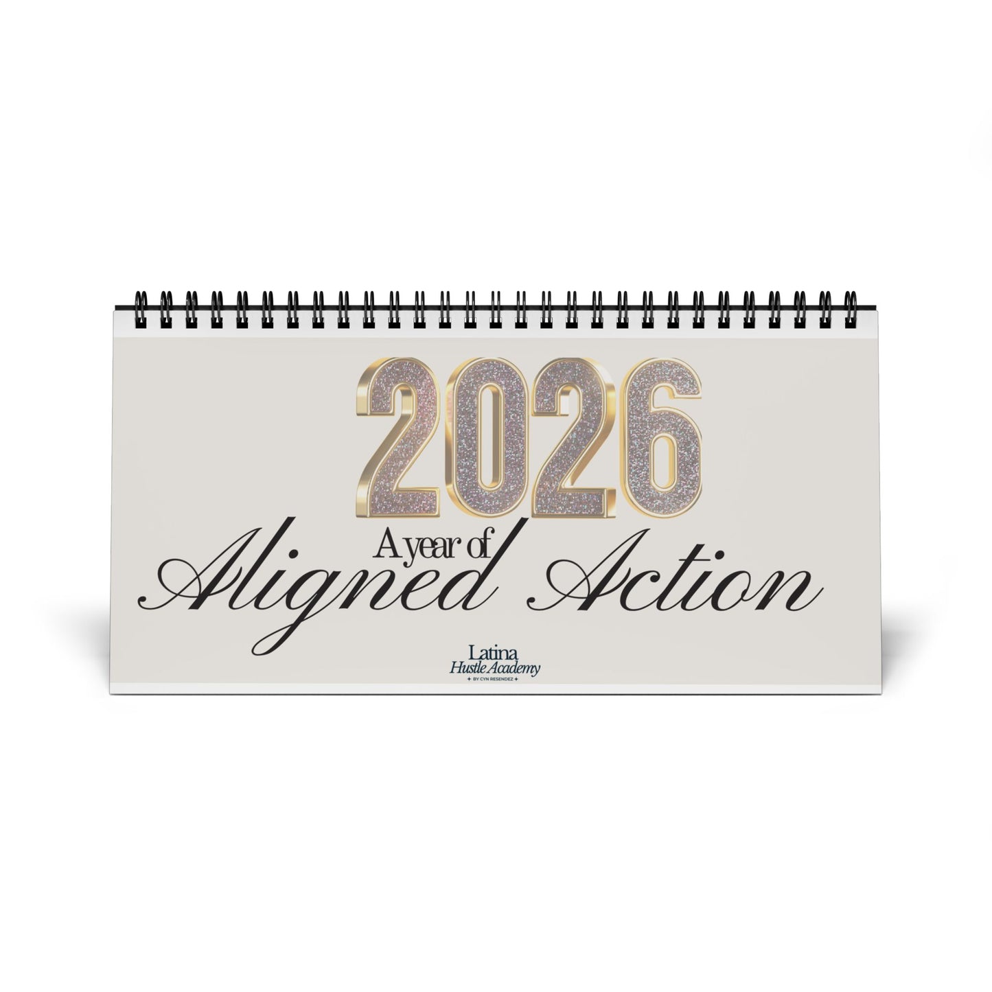 2026 A Year of Aligned Action Desktop Calendar | Monthly Reminders